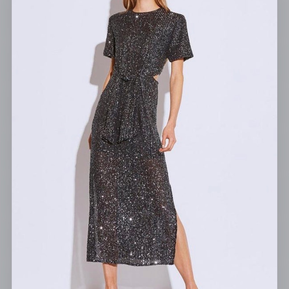 C/meo collective lustre midi dress
